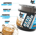 BPI Sports Keto Bomb - Supports Energy, Hydration, and Fat Loss - MCT and Electrolytes - Sugar-Free with Calcium - Caramel Macchiato, 18 Servings