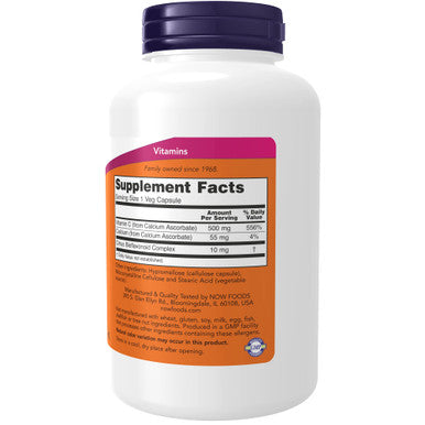 NOW Supplements, Vitamin C-500 Calcium Ascorbate, Antioxidant Protection*, 250 Capsules