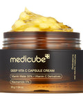 Medicube Deep Vitamin C Golden Capsule Face Moisturizer - Liposome Capsules For Wrinkles, Skin Radiance - Transparent Gel For Glow Hydration - Korean Skin Care 1.94 Oz