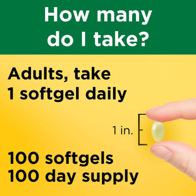 Nature Made E Vitamin 400 Iu 100 Liquid Softgels