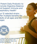 ReLife Adult Probiotic Ultimate Flora Ultimate Care Probiotic Supplement Gluten Dairy Soy 100 Billion CFU 30 Vegetarian Capsules