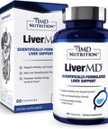 1MD Nutrition LiverMD Liver Support Supplement Siliphos Milk Thistle Extract Highly Bioavailable for Liver Support