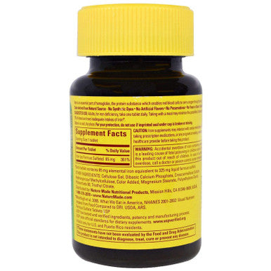 Nature Made Iron 65Mg Tablets