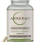 Akkermansia Muciniphila Probiotic For Weight & Gut Management - Glp-1 Boosting Supplement With Bacillus Coagulans, Vitamins B2, D3 & Chromium - Sibo Friendly, Vegan & Gluten - 60 Day Supply