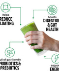 Force Factor Smarter Greens Daily Wellness Powder Greens Superfood Powder to Support Gut Health Bloating & Digestion with 40+ Superfoods 125 Million CFUs of Probiotics Unflavored 30 Servings