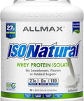 ALLMAX Nutrition IsoNatural, Pure Whey Protein Isolate, The Original, Unflavored, 5 lbs (2.25 kg)
