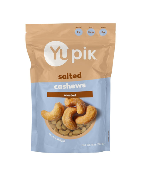 Yupik Roasted Salted Whole Cashews 2.2 lb (35.2 oz) GlutenFree Kosher Vegan Seasoned Nuts Lightly Coated with Salt Source of Protein & Iron Crunchy Savory Snacks