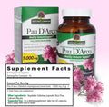 Nature'S Answer PAU D'Arco Inner Bark | Supports Healthy Immune System | Helps Maintain Intestinal Flora | Alcohol- Gluten- Kosher & Vegan 90ct.
