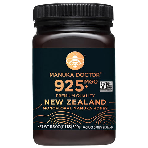 Manuka Doctor - MGO 925+ Manuka Honey Monofloral, 100% Pure New Zealand Honey. Certified. Guaranteed. Raw. Non-GMO (8.75 oz)