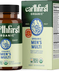 Earthfirst Organic Menâ€™S Multi Once Daily Whole-Food Multivitamin With 19 Vitamins & Minerals For Energy Heart Bone Strength Prostate & Immune Support Vegan Non-Gmo 30 Count