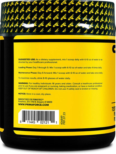 Primaforce Creatine Monohydrate Powder 300 Grams - Micronized Gluten Non-GMO