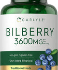 Carlyle Bilberry Extract Capsules | 3600Mg | 200 Count | Vegetarian, Non-Gmo, Gluten Free Fruit Supplement
