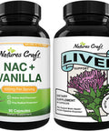 Bundle of NAC Supplement N-Acetyl Cysteine 600mg and Liver Cleanse Detox & Repair Complex - High Absorption Non-Smelly NAC 600 mg Capsules - Herbal Liver Support Supplement with Silymarin Milk