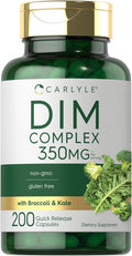Carlyle DIM Supplement | 350mg | 200 Count | Vegetarian Non-GMO & Gluten Complex