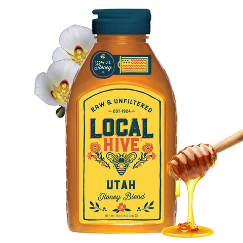 Local Hive Clover Raw & Unfiltered ÃƒÂ¢Ã¢â€šÂ¬Ã¢â‚¬Å“ 16 oz | 100% Pure U.S. Honey | Natural Sweetener Sourced from American Bees & Beekeepers | Premium Clover Flavor | Ideal for Tea, Baking & Cooking