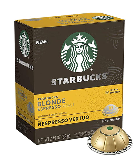 Starbucks by Nespresso Vertuo, Vanilla Flavored Coffee, 30-count Coffee Pods, Brews 7.8 oz.