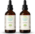 Onion B120 (2pcs) Alcohol-Free Herbal Extract Tincture, Concentrated Liquid Drops Natural Onion (Allium Cepa) Dried Bulb (2x4 fl oz)