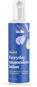 ASUTRA Everyday Magnesium Lotion with OptiMSM 6.76 Fl Oz Rapid Absorption Supports Healthy Joints and Muscles Vitamins A and E shea butter for soft smooth skin