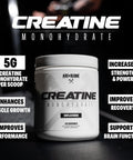 Axe & Sledge Supplements Basics Creatine Enhances Strength Increases Lean Body Mass Boosts Performance Unflavored 50 Servings