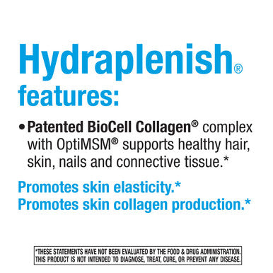 Nature'S Way Hydraplenish With Patented Biocell Collagen & Msm For Healthy Hair, Skin, And Nails*, 60 Capsules