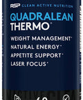 RSP QuadraLean Thermogenic Fat Burner for Men & Women, Weight Loss Supplement, Crash-Free Energy, Metabolism Booster & Appetite Suppressant, Diet Pills, 60 Servings