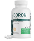 Bronson Boron 3 Mg Chelated Superior Absorption Supports Bone Health Trace Mineral, Non-Gmo, 250 Vegetarian Tablets