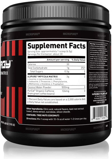 Kaged Muscle Amino Synergy - Vegan BCAA + EAA Powder, Premium Vegan Branched Chain Amino Acid and Essential Amino Acid Supplement with Coconut Water, Raspberry Lemonade, 30 Servings