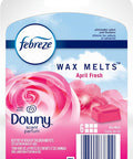 Febreze Odor-Fighting Wax Melts Air Freshener Refills With Downy Scent April Fresh 6 Count