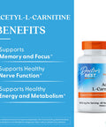 Doctors Best Acetyl-L-Carnitine 500Mg - 60 Veg Caps