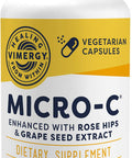Vimergy Micro-C Capsules, 180 Servings 500mg All-Natural Buffered Vitamin C with Rose Hips, Rutin, Grape Seed & Acerola Fruit Extract Antioxidant - Supports a Healthy Immune System & Skin Health