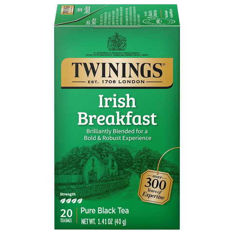Twinings Lemon & Ginger, Caffeine-Free Herbal Tea Bags, 100 CT Box (1 Pack) | Spicy & Tangy, Ginger, Lemon Peel, Lemongrass, Blackberry Leaves, Soothe Digestion, 100 Foil Lined Individually Wrapped Bags
