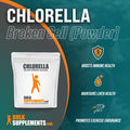 BulkSupplements Chlorella Powder - Superfood Supplement for Immune Support, Broken Cell Wall - Vegan, Powder - 3g s, 167 Servings (500 Grams - 1.1 lbs)