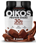 Oikos Protein Shake, Salted Caramel, 30g High Protein Drinks, Shelf Stable, Ready to Drink, 5g Prebiotic Fiber, 12 fl oz Bottle, 12 Count