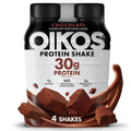 Oikos Protein Shake, Salted Caramel, 30g High Protein Drinks, Shelf Stable, Ready to Drink, 5g Prebiotic Fiber, 12 fl oz Bottle, 12 Count