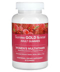 California Gold Nutrition Women S Multivitamin Gummies, Cherry, Strawberry, And Raspberry Flavors, 90 Gummies