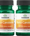 Swanson Beta-Carotene (Vitamin A) 25000 Iu (7500 mcg) 100 Sgels (2 Pack)