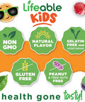 Lifeable Kids Vitamin C Gummies 250Mg Great Tasting Vit C Vegan Gmo-Vitamin C Chewable For Immune Support 90 Gummies