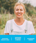 Amazing Grass Glow Collagen Booster Bundle - Vegan Protein Powder Vanilla Honeysuckle & Organic Collagen Booster
