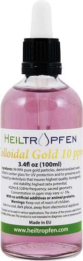 Heiltropfen Colloidal Gold | 10 ppm | 3.4 Fl Oz - 100 ml |