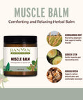 Banyan Botanicals Muscle Balm Organic Muscle Massage Balm With Ashwagandha Root & Epsom Salt Supports Healthy Circulation & Soothes Tired Muscles 4Oz Non Gmo Sustainably Sourced Petroleum Free