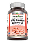 Amazing Omega Wild Alaskan Salmon Oil 2400Mg Per Serving 60 Softgels Supplement Omega-3 Epa/Dha Vitamin D and Astaxanthin