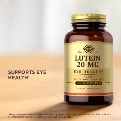 Solgar Lutein 20 Mg - 60 Softgels Pack Of 2 - Eye Health - Gluten Free Dairy Free - 120 Total Servings