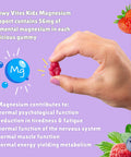 Chewy Vites Kids Magnesium 2 Months Supply 60 Kids Vitamins Gummies 500mg Magnesium Citrate Providing 56mg per Gummy Real Fruit Juice Age 3 + Berries Flavour