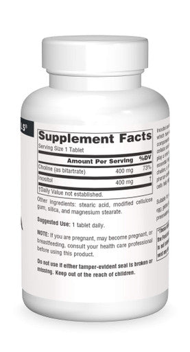 Source s Inositol & Choline 800 mg Supports Healthy Nerve Function - 50 Tablets