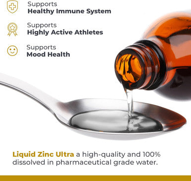 Premier Research Labs Liquid Zinc Ultra Liquid Zinc Supplement For Immune Support and Well Being For Adults and Kids Highly Absorbable Drops Used For Rapid Analysis Of Zinc Status 8 Fl Oz