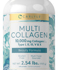 Carlyle Multi Collagen Powder 40 Oz | 10000 Mg | Type I, Ii, Iii, V & X | Collagen Peptides Supplement With Protein | Gluten Free