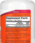 Now Foods Biotin 5 MG Vegetarian Capsules 120 Count