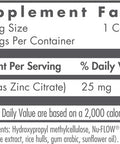 Nutricology Zinc Citrate Supplement - 25Mg Zinc For Men & Women, Immune Support, Pure, Well-Absorbed, Well-Tolerated, Trace Mineral, Vegetarian Capsules - 60 Count