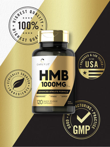 Carlyle Hmb Supplement | 1000 Mg | 120 Capsules | Non-Gmo And Gluten Free Advanced Athlete Formula