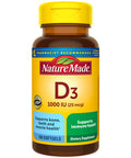 Nature Made Vitamin D3 1000 Iu (25 Mcg) Softgels 100 Count For Bone Health (Packaging May Vary)